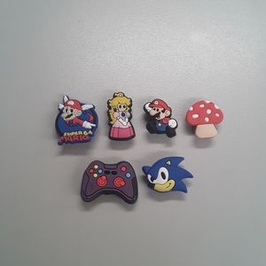 6 New Gaming Croc Charms